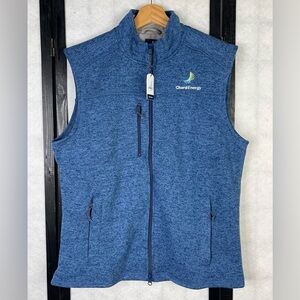 Johnnie-O Wes full-zip fleece vest